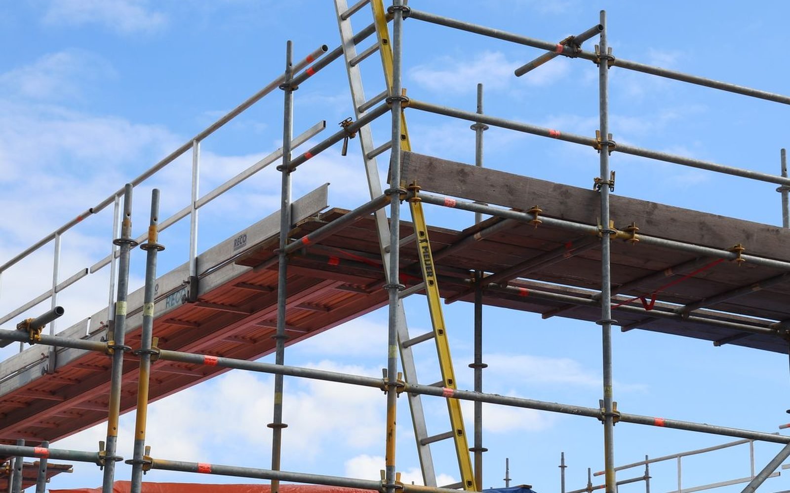 Construction site scaffolding — illustrative photo while our project gallery is being put together